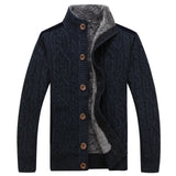 Mountainskin Mens Thick Sweaters Winter Autumn Men Sweater Coat Velvet Warm Cardigan Jacket Male Brand Clothing SA859