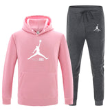 23 Print Autumn winter Hot Sale Men's Sets Hoodie+pants 2 Pieces Sets Casual Tracksuit Male Sportswear Gyms Fitness Sweatpants