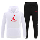 23 Print Autumn winter Hot Sale Men's Sets Hoodie+pants 2 Pieces Sets Casual Tracksuit Male Sportswear Gyms Fitness Sweatpants